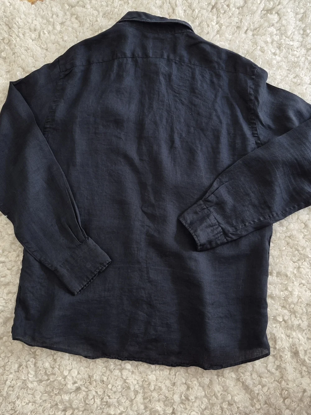 Doppelgänger Linen Western Shirt Black XXL Coastal Cowboy Italy Southern Cruise - Picture 3 of 12